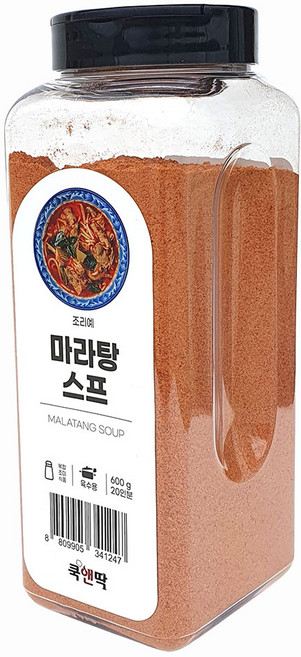 쿡앤딱 마라탕 스프 600g 마라장 훠궈 샹궈 마라 소스 재료 마라탕재료 국내생산, 없음, 1개