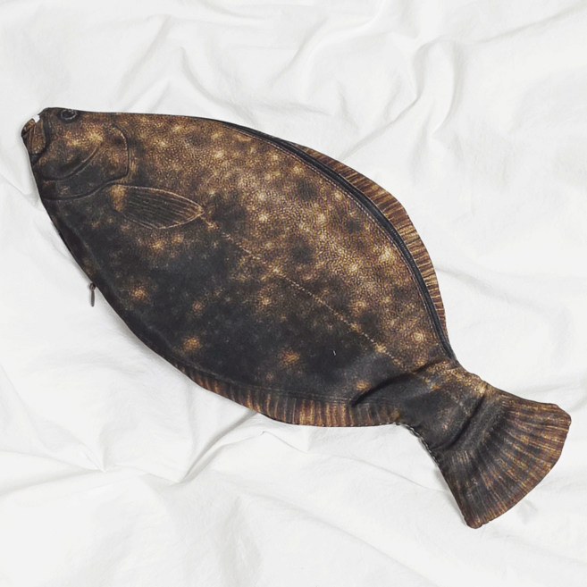 리빙릿 생선필통 리얼한 광어 파우치 특이한 학용품, 1개, 광어.