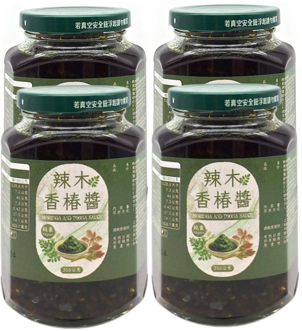 辣木 香椿醬, 350g, 4個