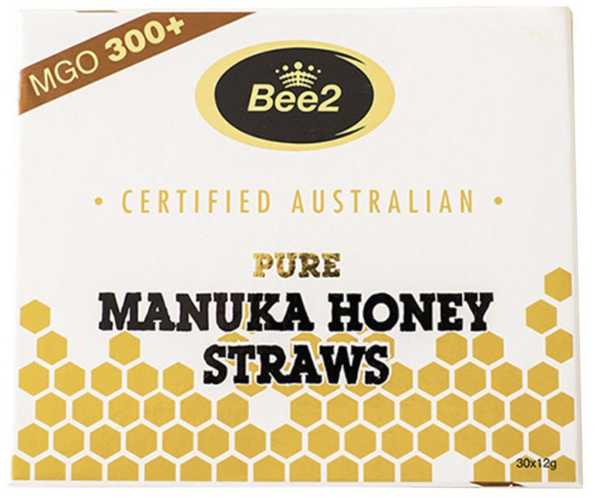 Bee2 Honey 마누카 허니 스트로우 선물 세트 Mgo300+, 1개, 360g