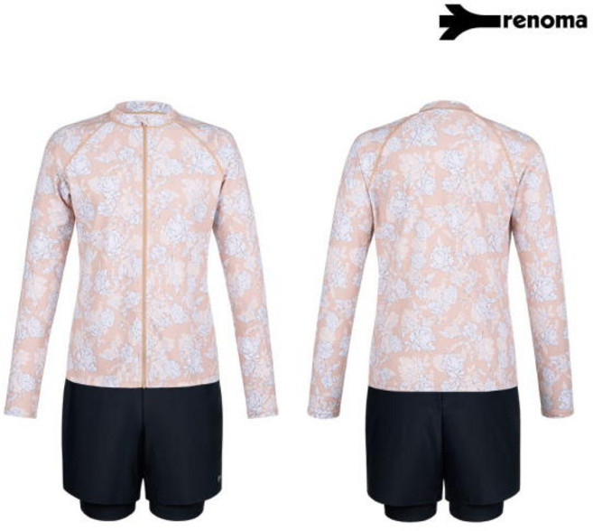 레노마수영복 여성 비치 3피스 래쉬가드 수영복 세트 RN-LS2F924