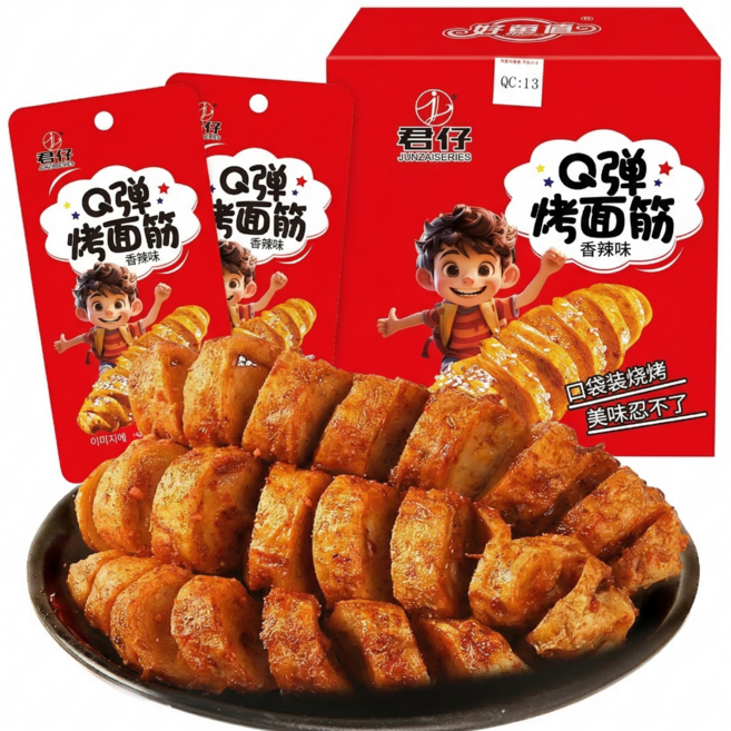 쫄깃 회오리 매콤 고소 향라맛 소포장, 20개, 25g