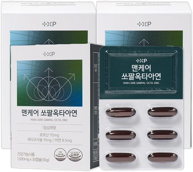 미국산 초임계 추출공법 쏘팔메토 캡슐 소변자주마려움 오줌 참기 약한 어려운 남자 옥타코사놀 아연 영양제, 3세트, 30회분