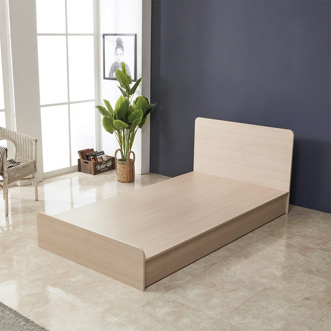 평상형깔판프레임 싱글과슈퍼싱글 침대프레임, 메이플 (헤드형)