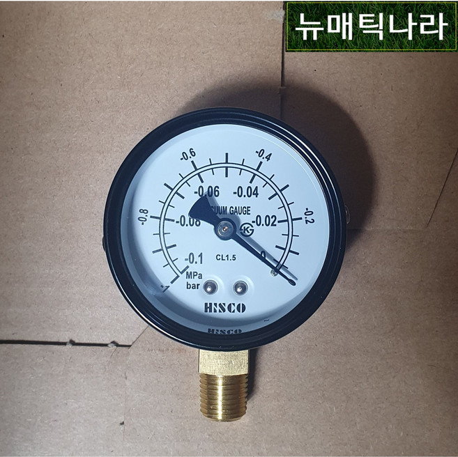 [ HISCO ] GPA60X-1 ( A형 진공 공압 압력 게이지 60파이 -0.1MPa -1KG -1bar PT 1/4 / 131P HSI 히스코 76 압력계 HSI 진공계 ), 1개