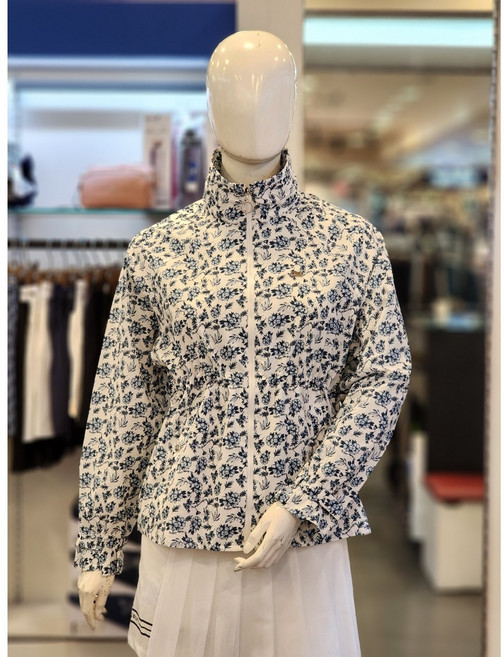 BTR골프 BVJ5416WCRM #1 이월 초특가!!골프일상출퇴근 비티알 여성 봄여름 흡습속건 냉감 플라워프린트 시어서커 중기장 오버핏자켓 엔씨엑스코점