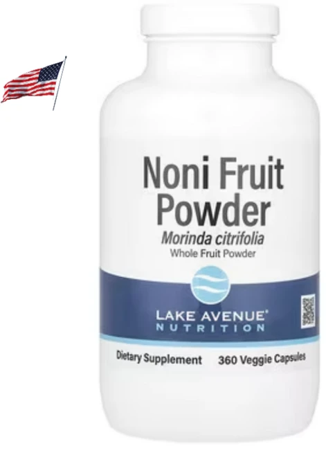 레이크 에비뉴 뉴트리션 유기농 노니 열매 분말 베지 캡슐 360정 비건 글루텐프리 6개월분, 1개 - 쿠팡