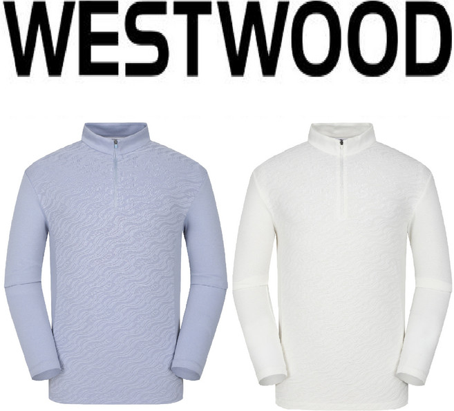 5층 웨스트우드 WESTWOOD 맨 물결 자카드 집티 (남자 봄 가을 티) O1/309