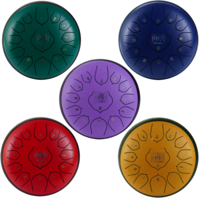 2026년형 트윙클 뉴 스틸텅드럼 13음 12인치 C키 + 스틸텅드럼 바이엘 교본, 다크블루, 1개