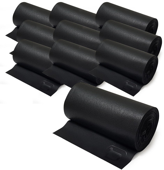 난연성 PVC 보온 매직테이프 검정, 10개