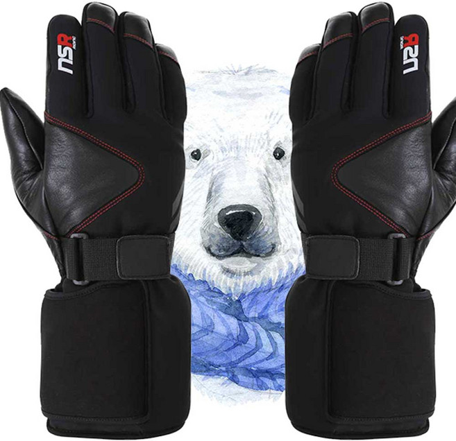 NSR 배터리커버가 장착되어 더욱업그레이드된 혹한용 발열장갑 (배터리2개 케이블2개포함), 플렉스에보 장갑+배터리(3500mAh)2개, 1개