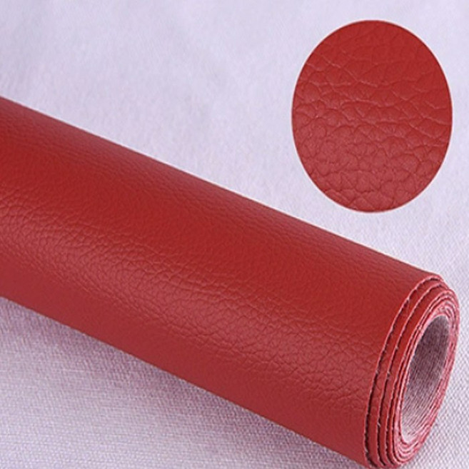 접착식 인조가죽 보수패치 대형 138X50cm 소파 차량시트 의자 리폼 DIY 원단 스티커, 6.레드