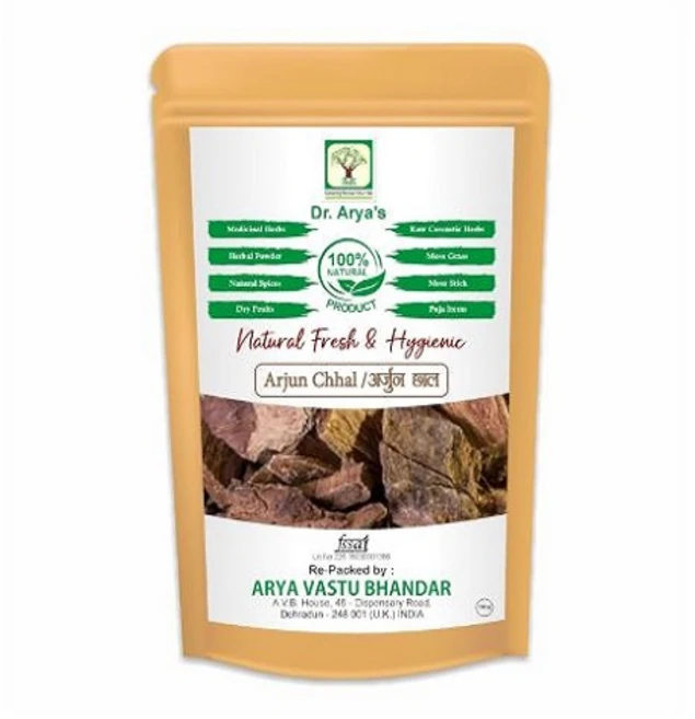 Dr. Arya's Arjun ki Chaal - Dried- Arjuna Tree Bark - Raw | Lowers Bad Cholesterol, 1개, 100g - 쿠팡