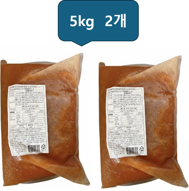 [먹깨비네] 아워홈 김치말이육수 5kg 대용량 냉동제품, 2개