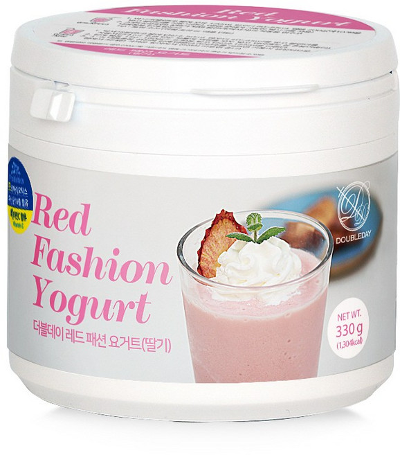 [더블데이] 레드 패션 딸기 요거트 파우더 홈카페 330G / 요거트 스무디 재료 음료 베이스 믹스, 330g(홈카페), 1개, 1개입
