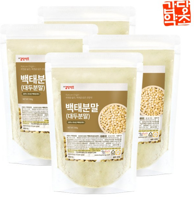 갑당약초 백태분말, 4개, 500g