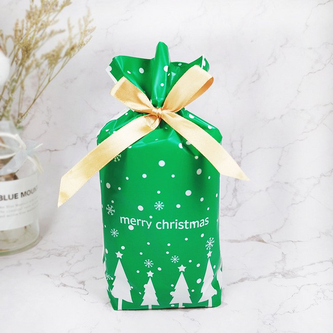땡쓰몰 할로윈 포장용품, 1매, 01.리본선물봉투/22.메리크리스마스 그린