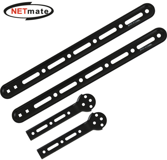 강원전자 넷메이트 NM-SB41 스피커 VESA 홀 거치대 (15kg), 블랙, 1개