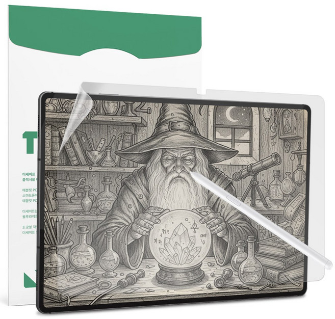 더세이프 갤럭시 탭 S11 울트라 14.6 항균 종이질감 블루라이트 차단 보호필름, 2개