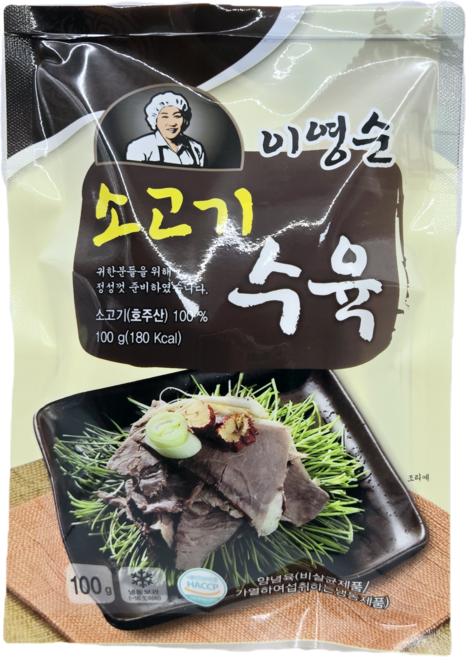이영순 소고기수육, 1개, 100g