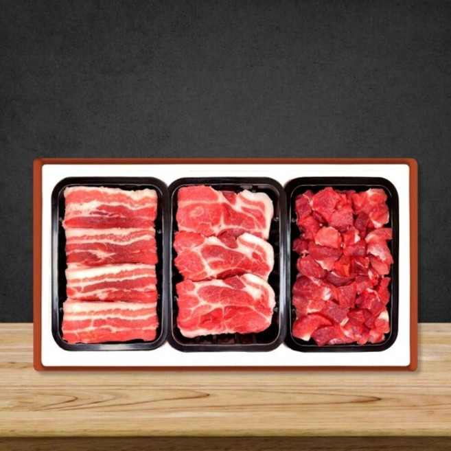 자연애 청풍명월 무항생제한돈세트 청돈2호 삼겹살(구이용) 삼겹살(구이용) 목살(구이용) 각 500g, 1개