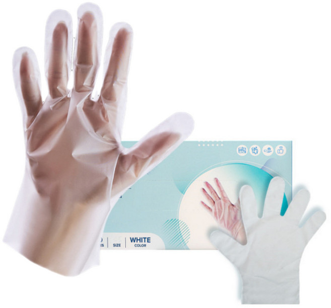 손마중 TPE 위생장갑 100매, 1통, 대(L), 화이트
