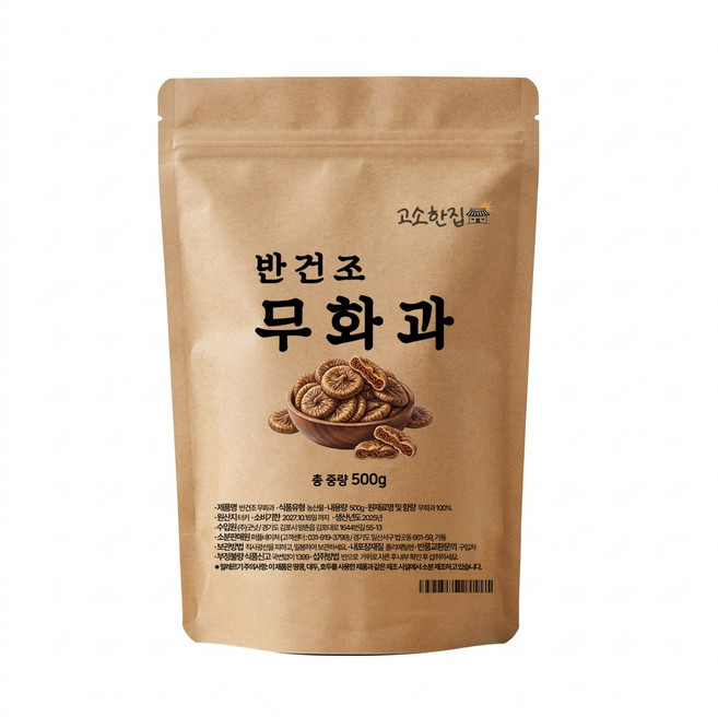 고소한집 반건조무화과 건조무화과 떡무화과, 1개, 500g