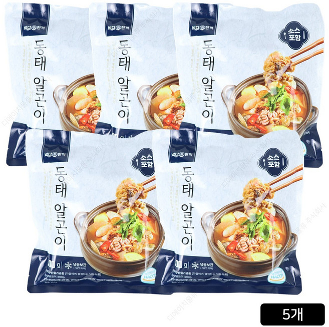 [홈쇼핑] 이원일 쉐프의 알곤이동태탕, 5개, 500g