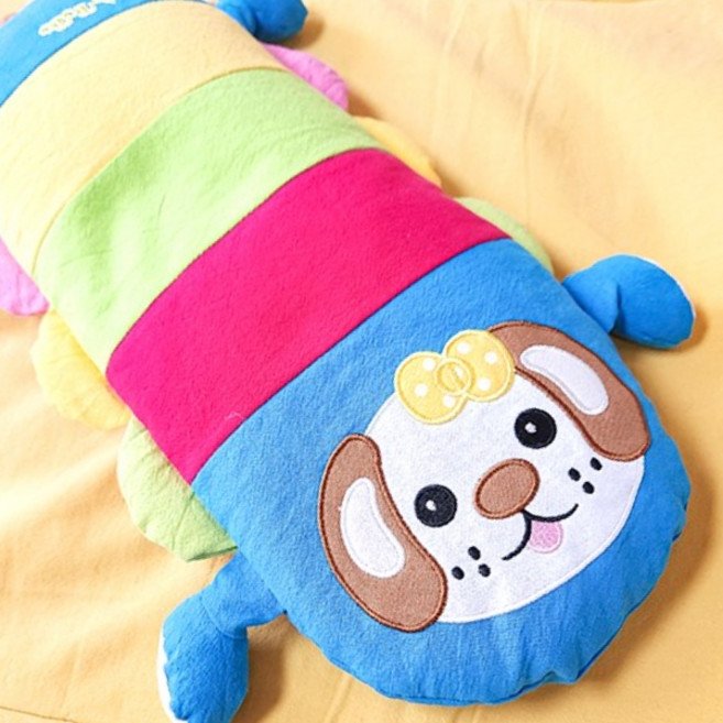 말랑시 무지개벌레 메밀베개 블루