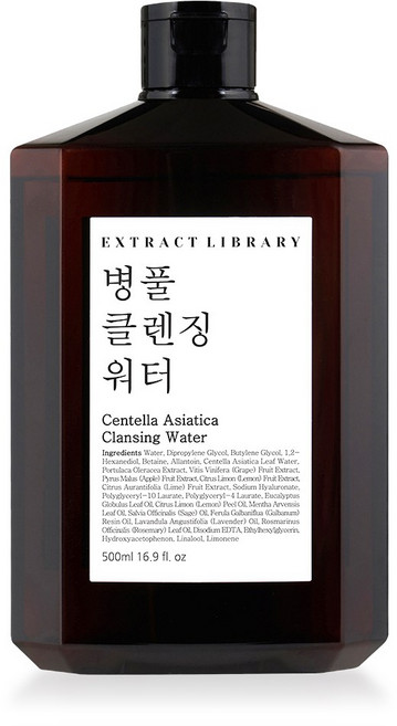 엑스트랙트라이브러리 병풀 클렌징워터, 1개, 500ml