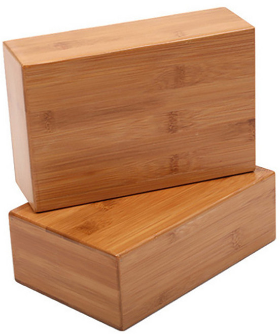 이디타 스포츠 대나무 요가블럭 요가도구 필라테스 스트레칭, 1개