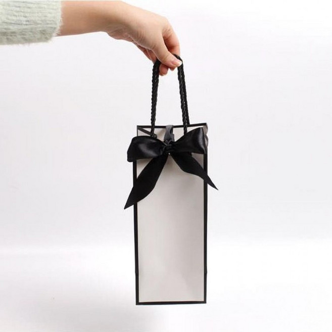 와인 쇼핑백 선물 종이백 선물용 가방 무지 미니, 1개, 상세페이지 참조