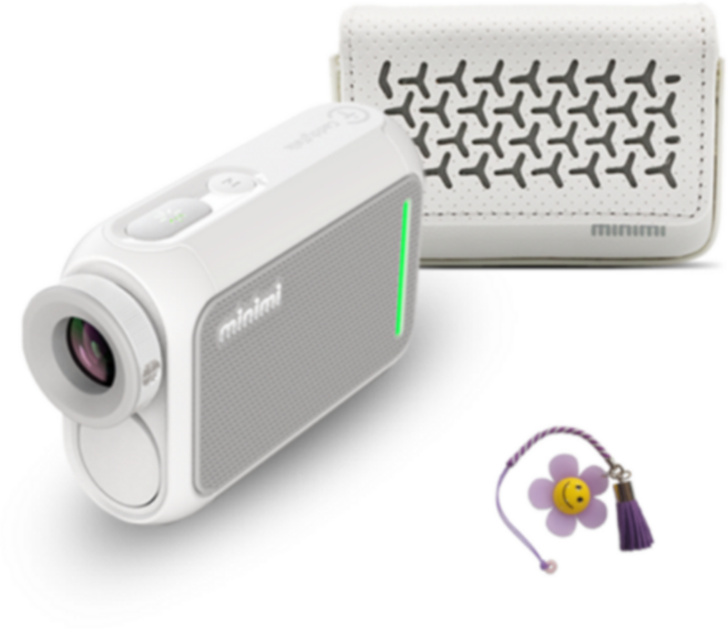 캐디톡 미니미 거리측정기 + 파우치, 화이트