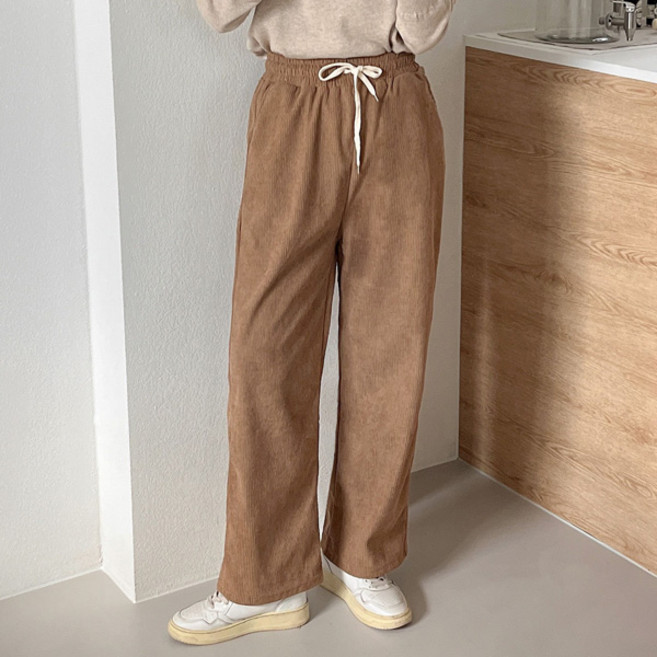 마이쏭 여성 도도골덴와이드팬츠