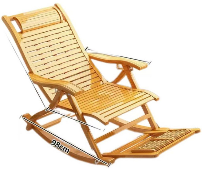 원목흔들의자 여름안락의자 스윙체어 편안한 체어 베란다 라탄 안락 북유럽 등나무 락킹 1인용, 클래식 모델, 1개