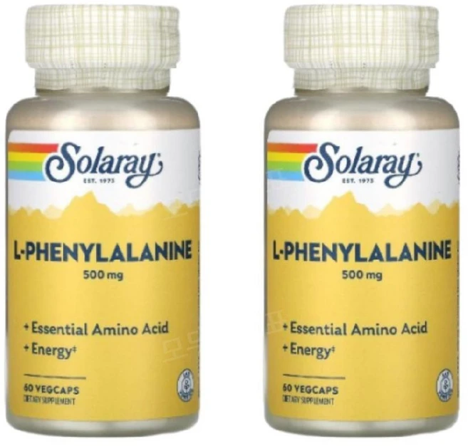 솔라레이 L 페닐알라닌 Phenylalanine 500mg 60캡슐 2개 Solaray - 쿠팡