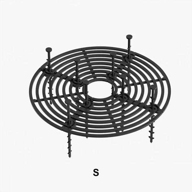 1pc 식물 냄비 토양 커버 손톱으로 보호대 19/30/52CM 화분 도구 뚜껑 원예 용품 고양이 정원 가구를 쫓아, 04 S Black