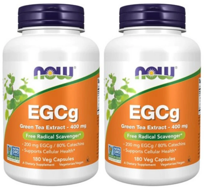 나우푸드 EGCg 녹차 추출물 400mg 베지 캡슐, 2개, 180정 - 쿠팡