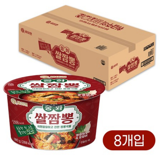 세이면 중화 쌀짬뽕 180g x 8개입