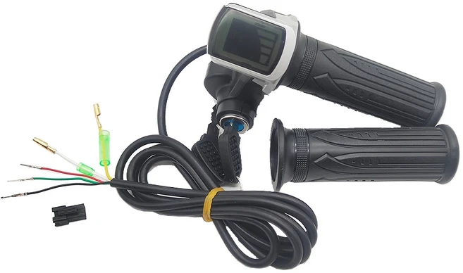 전자 자전거/전기 스쿠터 액세서리 용 스로틀 24V36V48V 가속기 LED 디스플레이가있는 핸들 바, [03] 48V SM PIN