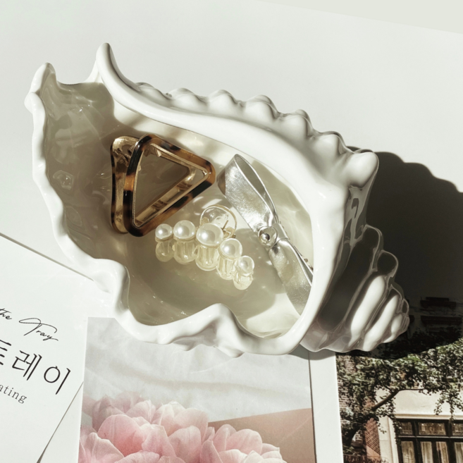 온더트레이 소라형 액세서리 트레이 보관함, 퓨어 화이트