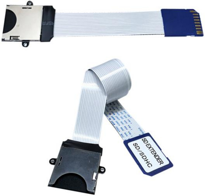 SD 카드 연장 케이블 읽기 어댑터 마이크로 SD/SDHC/SDXC 메모리 코드 링커 MP3 MP4, 10cm