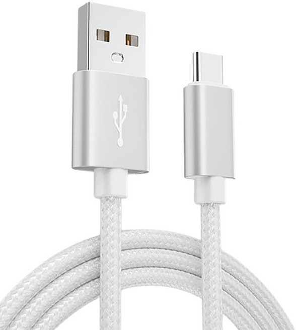 날다 스마트IG 나일론 메쉬 USB-C타입 충전 케이블, 2m, 화이트, 1개