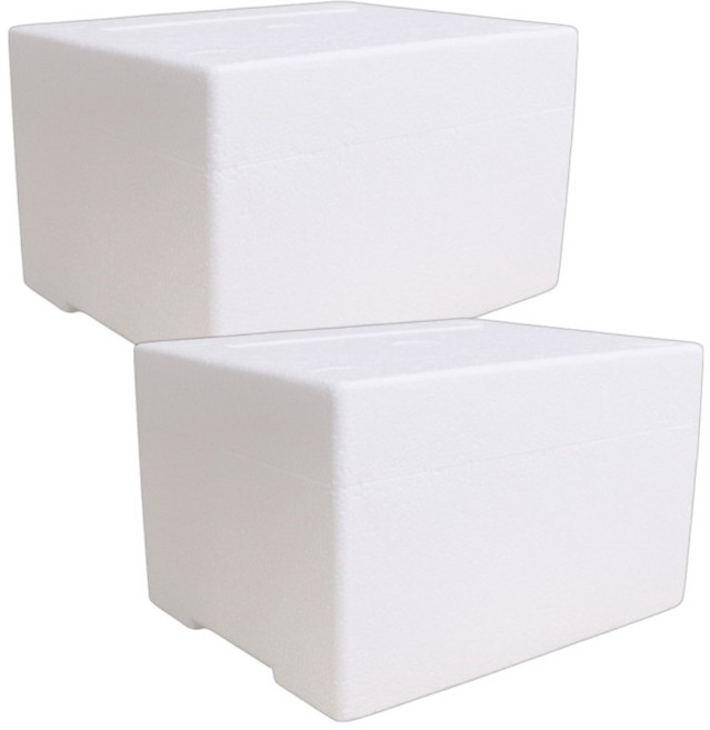 청년몰 CN-04호 스티로폼박스 내경240x180x140, 2개, 흰색
