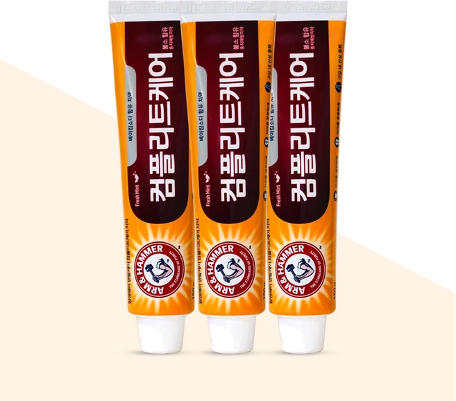 암앤해머 덴탈케어 컴플리트케어 치약, 178g, 3개 - 쿠팡