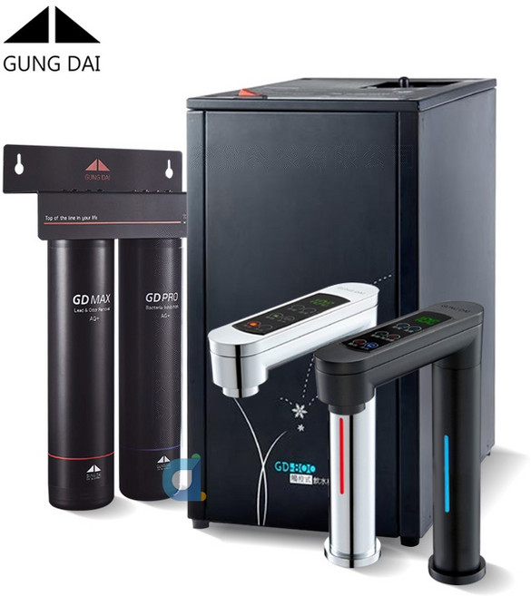 宮黛GD-800 觸控櫥下型冰冷熱三溫飲水機, 宮黛MAX ACF銀離子抗菌三道濾水器,卓越灰, GD-800, 宮黛MAX ACF銀離子抗菌三道濾水器
