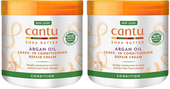 Cantu 아르간 오일 리브-인 컨디셔닝 리페어 크림, 453g, 2개 - 쿠팡