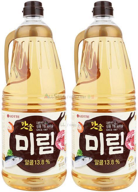 롯데 미림 (요리용 맛술), 2L, 2개