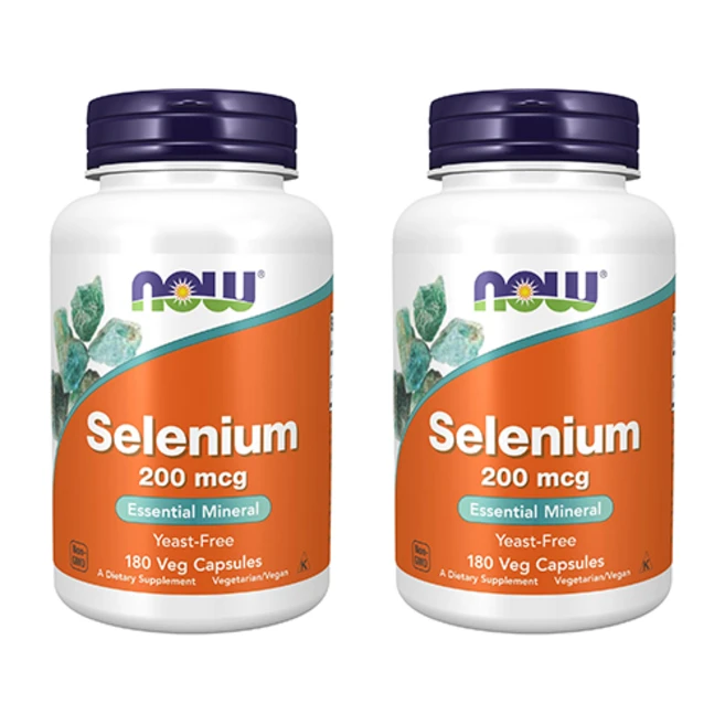 나우푸드 셀레늄 200mcg 베지 캡슐, 2개, 180정 - 쿠팡