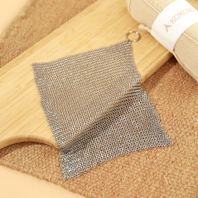 코코노 316 스텐 수세미 주방 설거지 반영구 철 스텐링 와인잔 세척 15*15cm, 1개, 1개